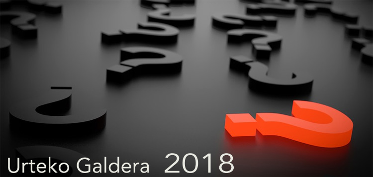 Elige entre estas cinco preguntas, la Urteko Galdera 2018 (La Pregunta del Año)