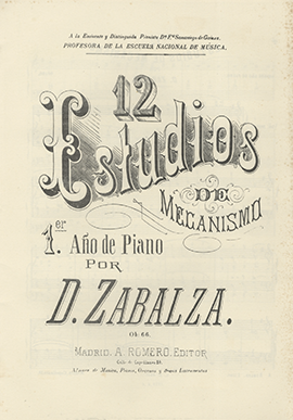 12 Estudios de Mecanismo. 2º año de piano [música impresa] : op. 67