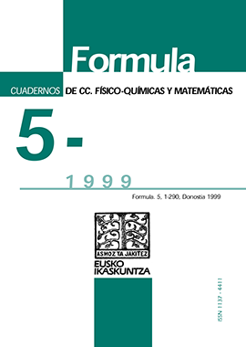 Formula. Cuadernos de Ciencias Fisico-Químicas y Matemáticas#005