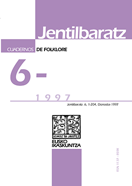 Jentilbaratz. Cuadernos de Folklore#006