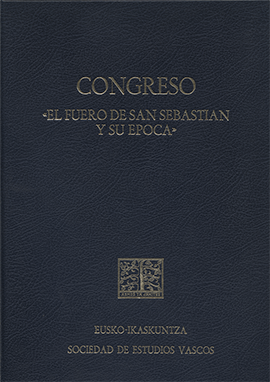 Congreso el Fuero de San Sebastián y su época