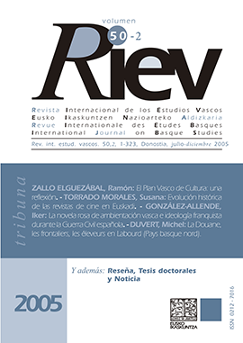 Revista Internacional de los Estudios Vascos. RIEV, 50, 2