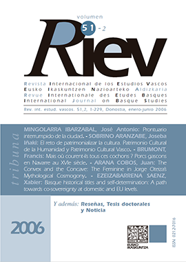 Revista Internacional de los Estudios Vascos. RIEV, 51, 2