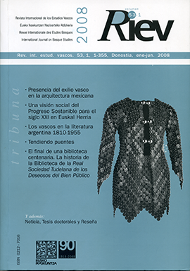 Revista Internacional de los Estudios Vascos. RIEV, 53, 1