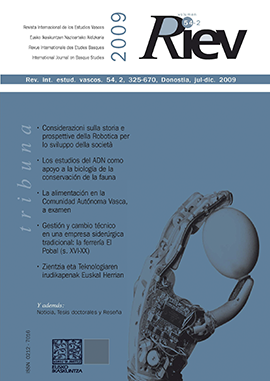 Revista Internacional de los Estudios Vascos. RIEV, 54, 2