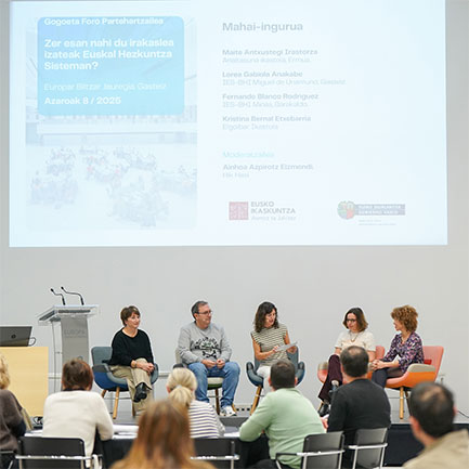 Zer esan nahi du irakasle izateak Euskal Hezkuntza Sisteman? Gogoeta Foro Partehartzailea