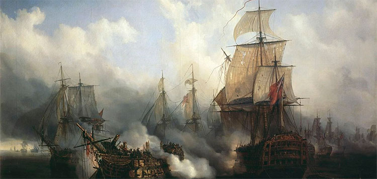 Dos marinos vascos en Trafalgar